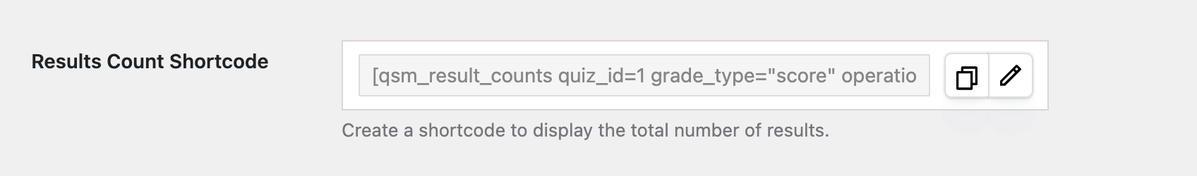 Results Count Shortcode